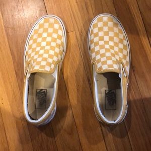 Yellow Checkered Vans